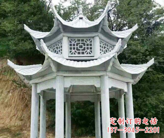 郴州园林景观多层凉亭石雕