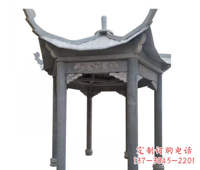 郴州园林景观仿古石雕凉亭 (3)