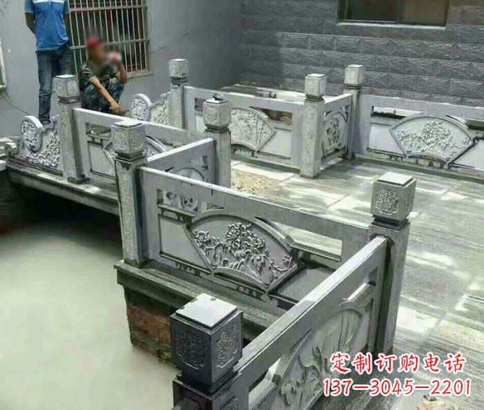 郴州园林景观仿古石浮雕栏板 (4)