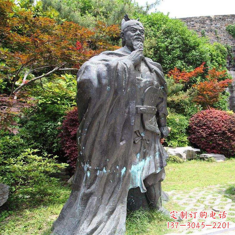郴州园林历史人物明太祖朱元璋雕塑