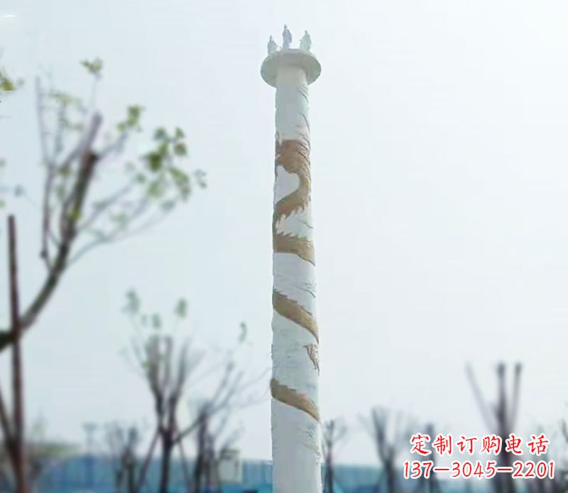 郴州园林龙柱景观不锈钢