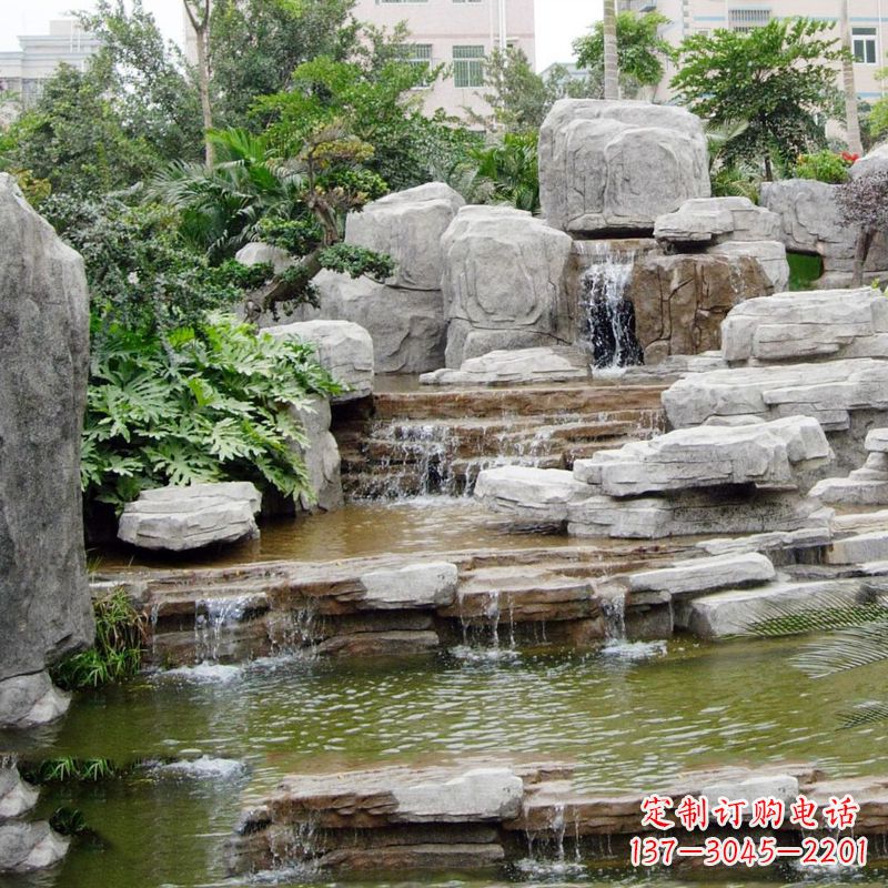 郴州园林石头假山流水