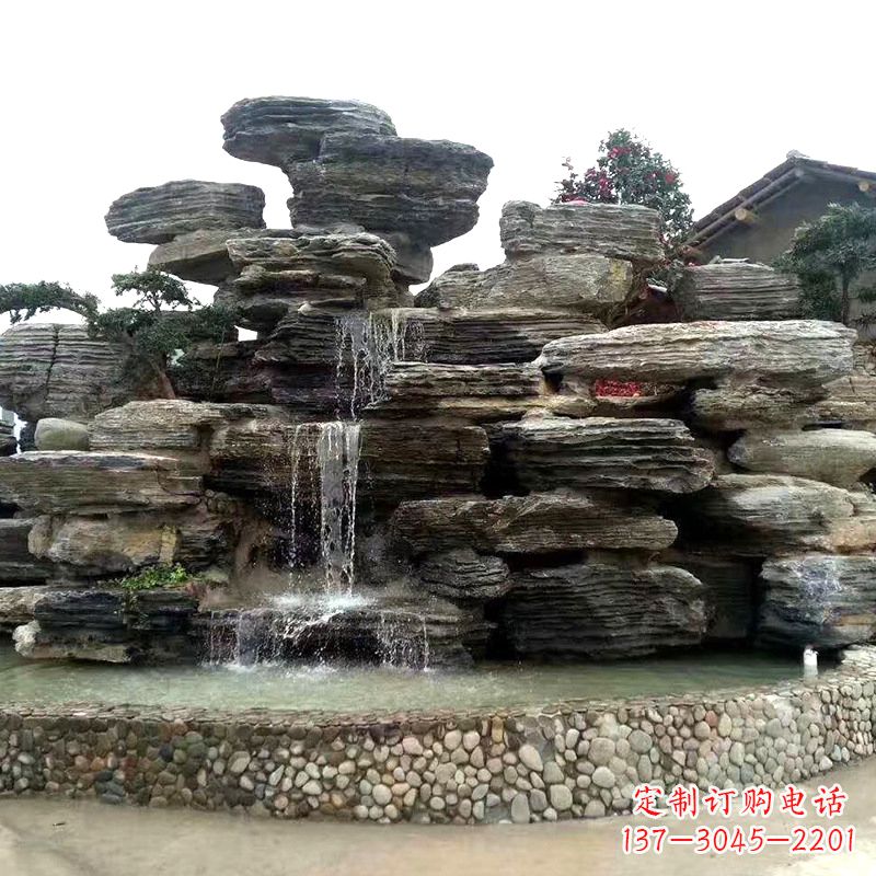 郴州园林塑石假山流水