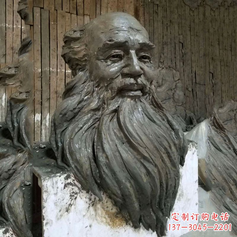 郴州张大千头像雕塑泥稿