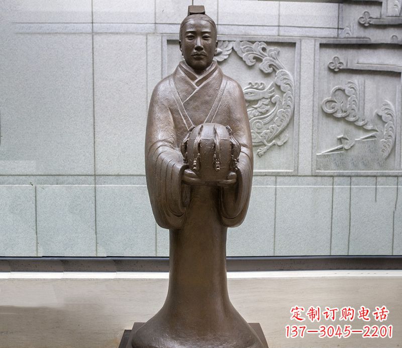 郴州张衡科学家 人物铜雕