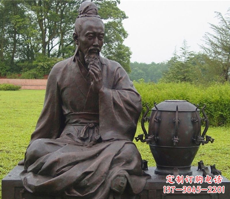 郴州张衡科学家铜雕