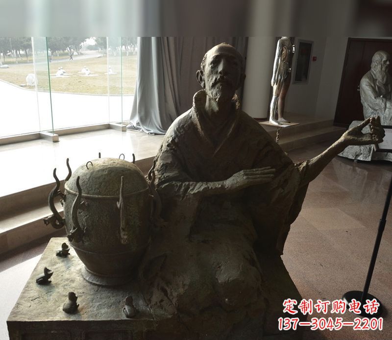 郴州张衡铜雕