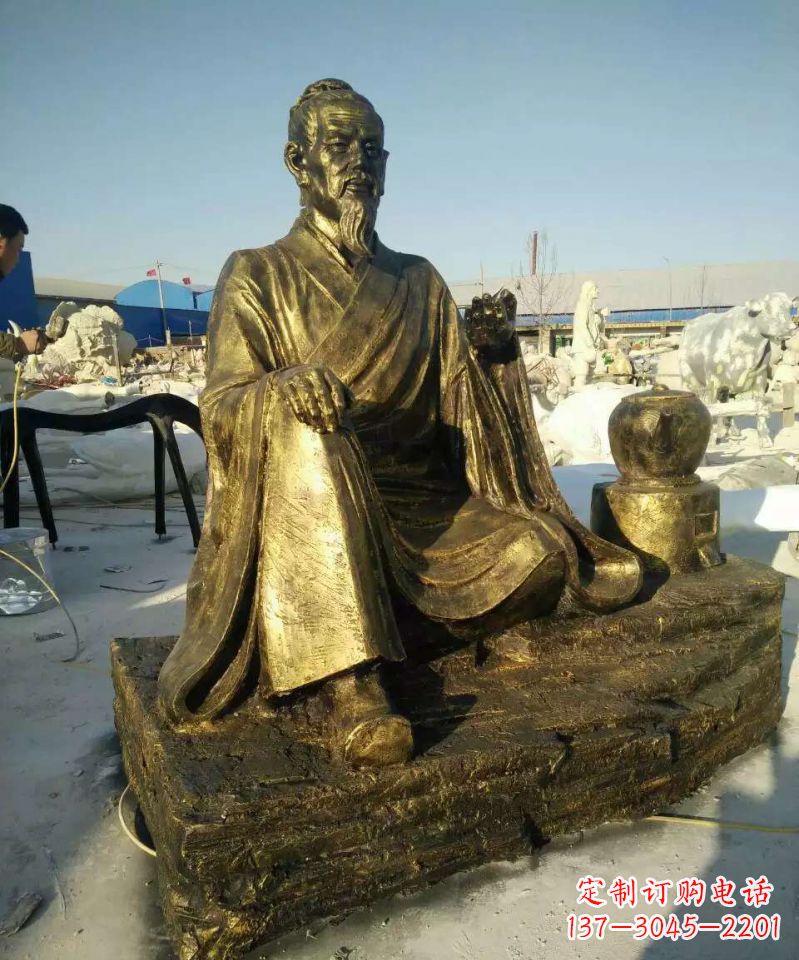 郴州张仲景人物铜雕