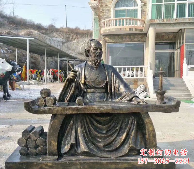 郴州张仲景铜公园雕