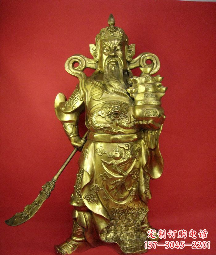 郴州招财关公铜雕