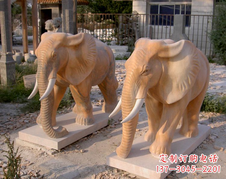 郴州招财石雕大象