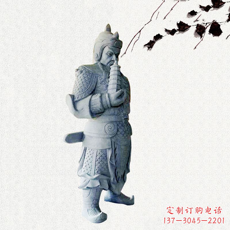 郴州中国古代神话中的托塔天王石雕塑