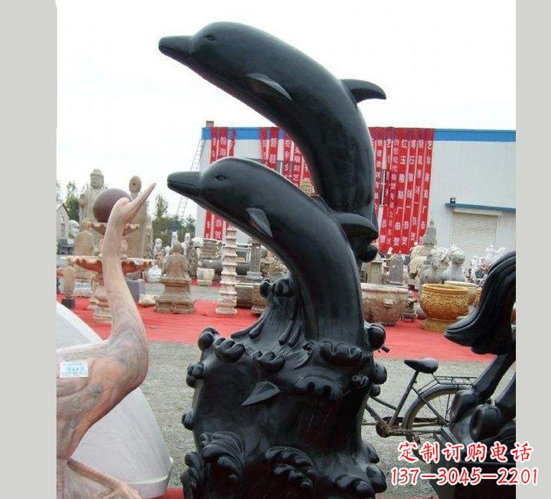 郴州中国黑海豚石雕