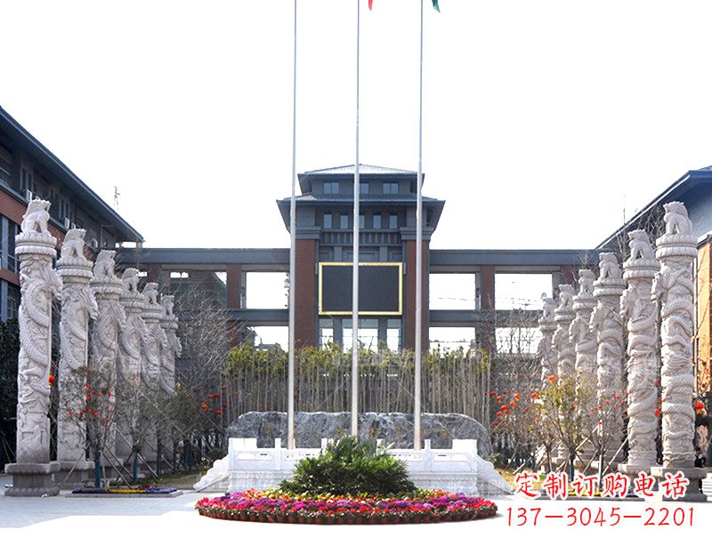 郴州中国华表雕塑-校园园林广场景观装饰雕塑