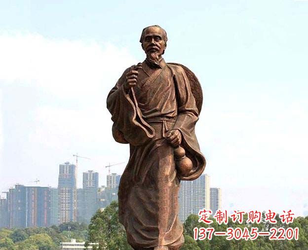 郴州中华古代名医华佗铜雕像