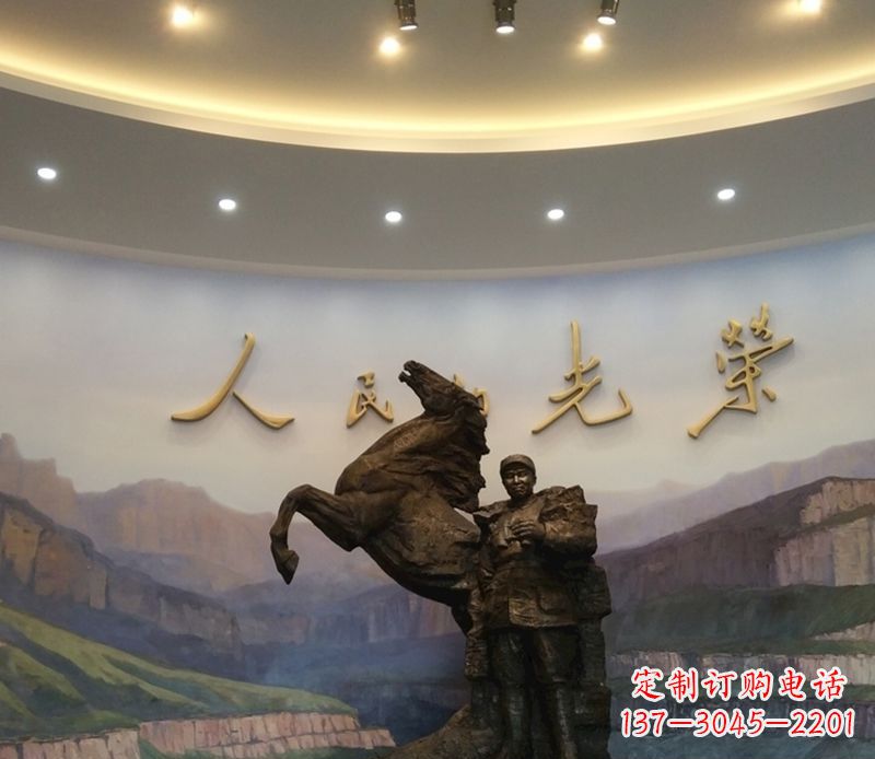 郴州朱德人物景观铜雕