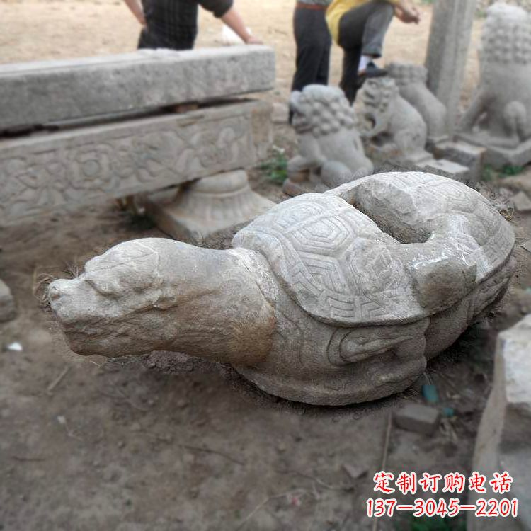 郴州朱雀站在赑屃上的石雕