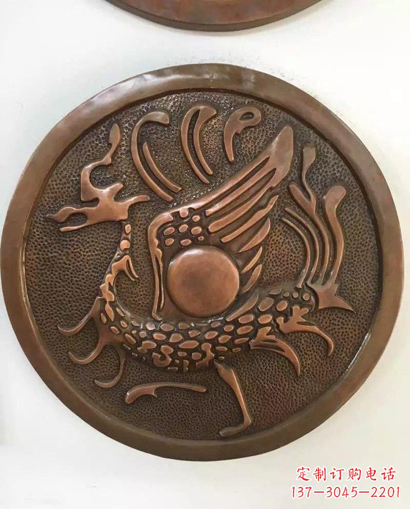 郴州朱雀铜浮雕