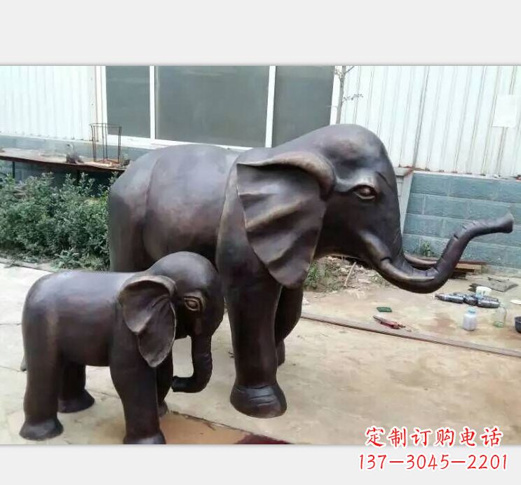 郴州铸铜公园大象雕塑