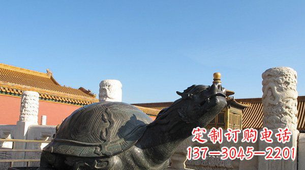 郴州铸铜龙龟寺庙神兽铜雕