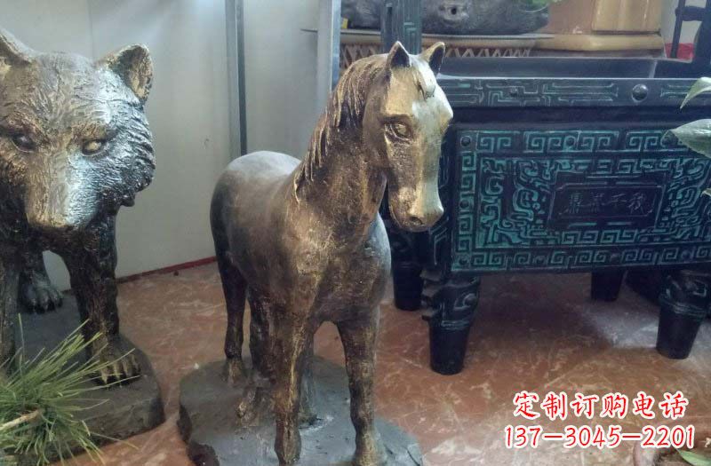 郴州铸铜马雕塑222