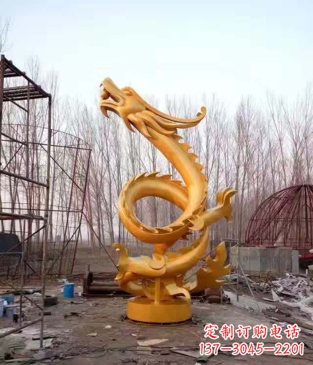 郴州铸铜盘龙云腾铜雕