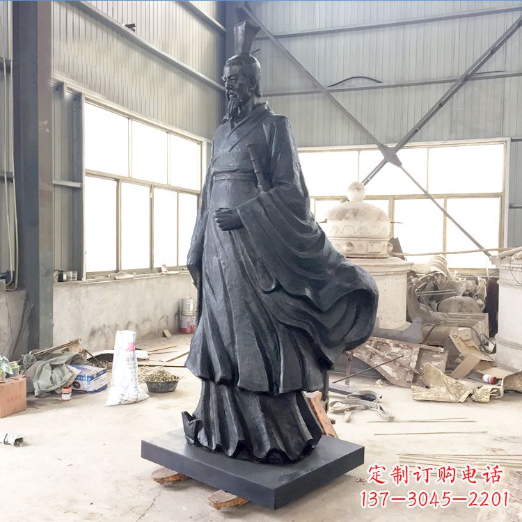 郴州铸铜屈原雕塑