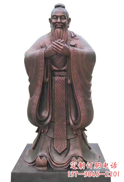 郴州紫铜孔子像