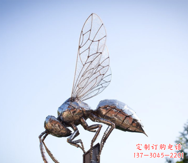 郴州蜜蜂雕塑不锈钢