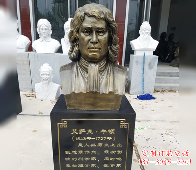 郴州牛顿胸雕铜雕
