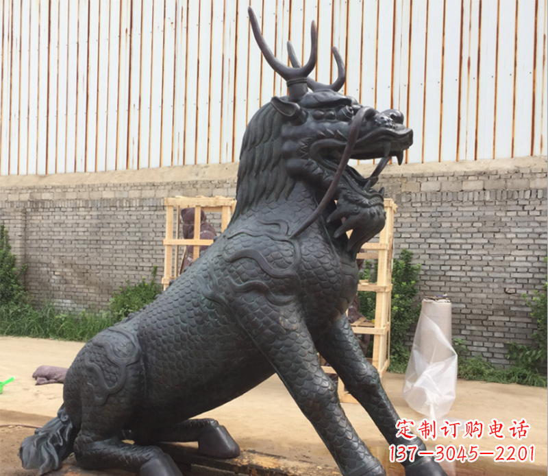 郴州瑞兽麒麟铜雕