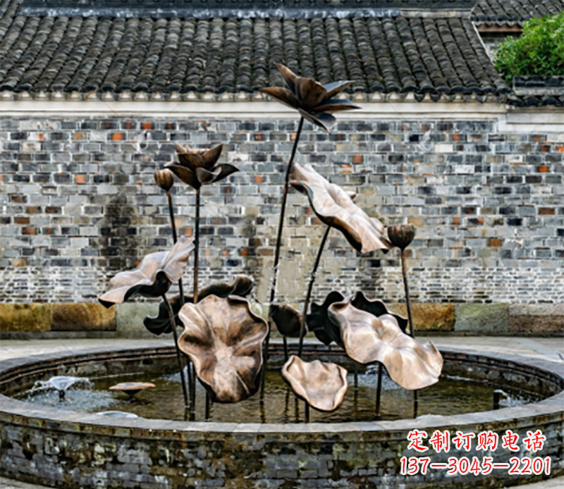 郴州铜雕荷花
