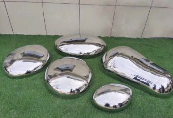 郴州镜面不锈钢城市创意鹅卵石雕塑